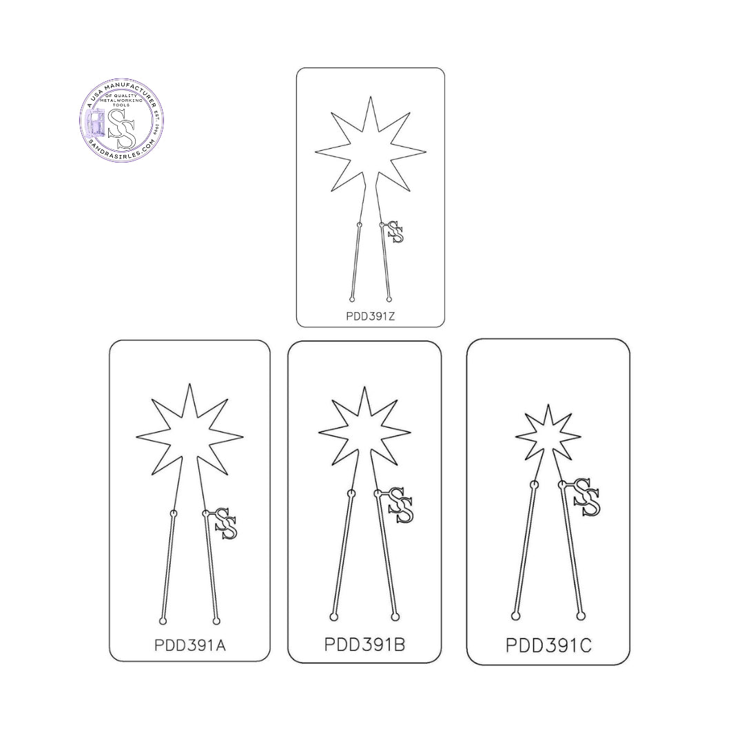 PANCAKE DIE PDD391 DESIGN 91 8 POINT STAR